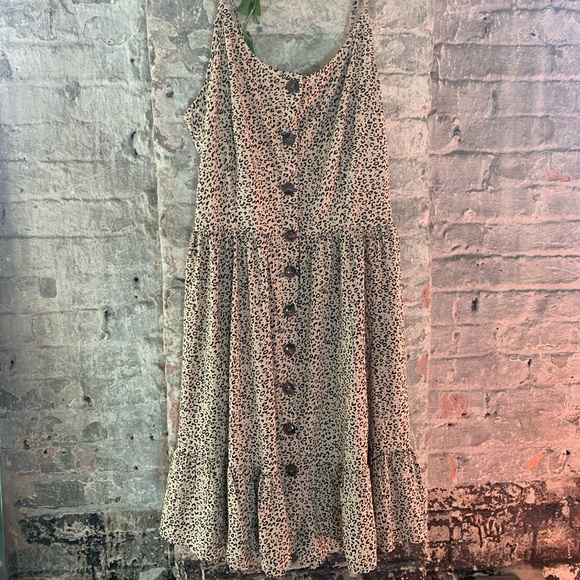 Animal Print Dress with Pockets - L - Picture 1 of 2